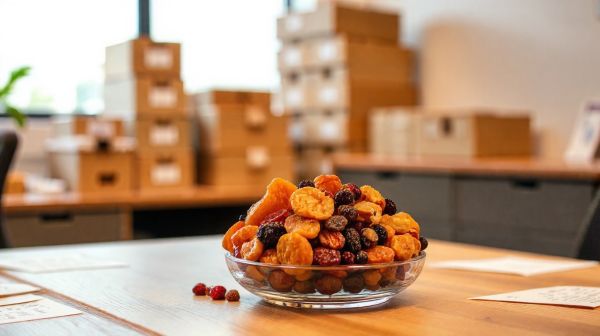 Savourez des fruits secs livrés pour dynamiser votre productivité au travail